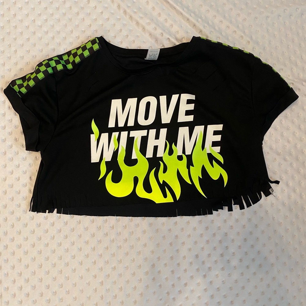 Black Zumba Crop Top